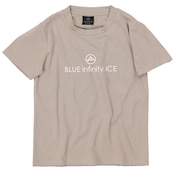 (キッズ)ジュニア 半袖Tシャツ YADAKAINO ロゴTシャツ BIJ74103PA 186 ベージュ