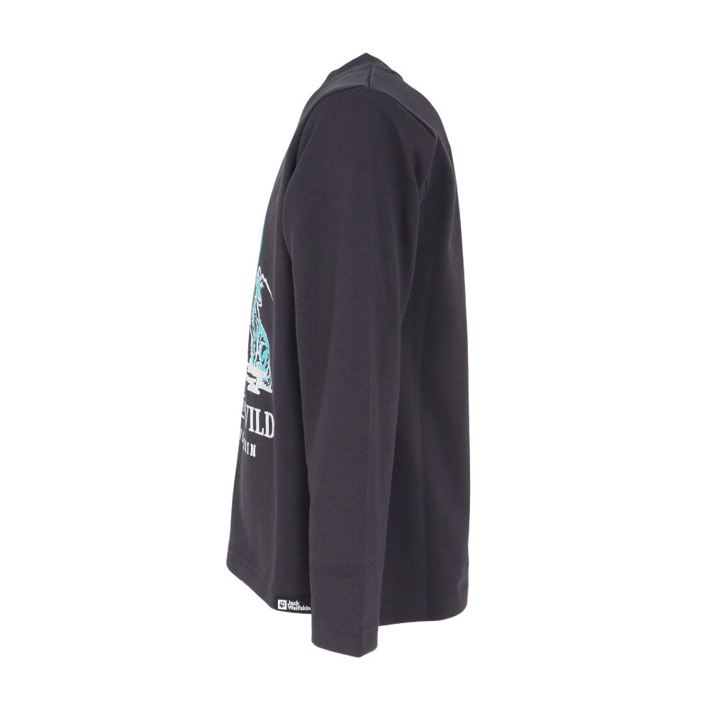 ジャックウルフスキン（JackWolfskin）（キッズ）ジュニア アンダーウェア ウルフプリント ロングスリーブTシャツ A63214-6350