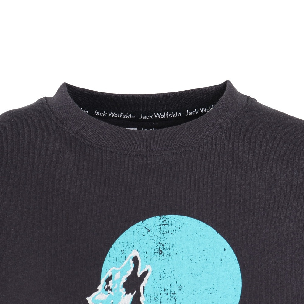 ジャックウルフスキン（JackWolfskin）（キッズ）ジュニア アンダーウェア ウルフプリント ロングスリーブTシャツ A63214-6350