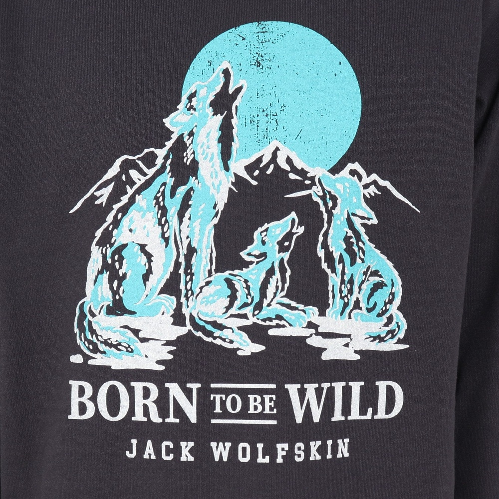 ジャックウルフスキン（JackWolfskin）（キッズ）ジュニア アンダーウェア ウルフプリント ロングスリーブTシャツ A63214-6350