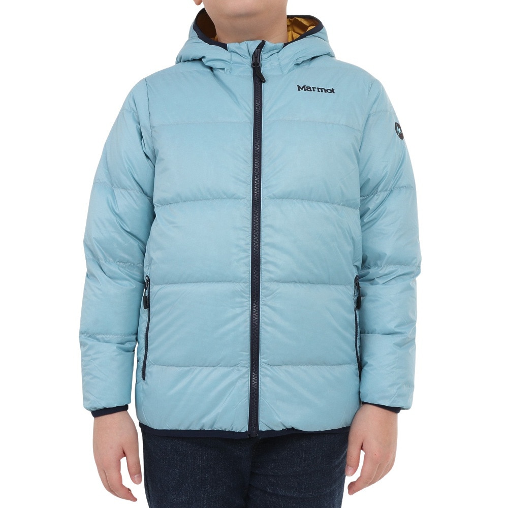 マーモット（Marmot）（キッズ）ジュニア 750FP プライムダウンジャケット TSFKD201-M035 ライトブルー 収納袋付