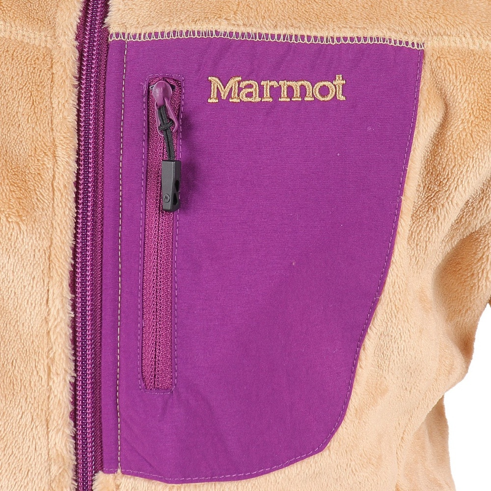 マーモット（Marmot）（キッズ）ジュニア アンシェントフリースジャケット TSFKF201-M044 パープル フルジップ 保温