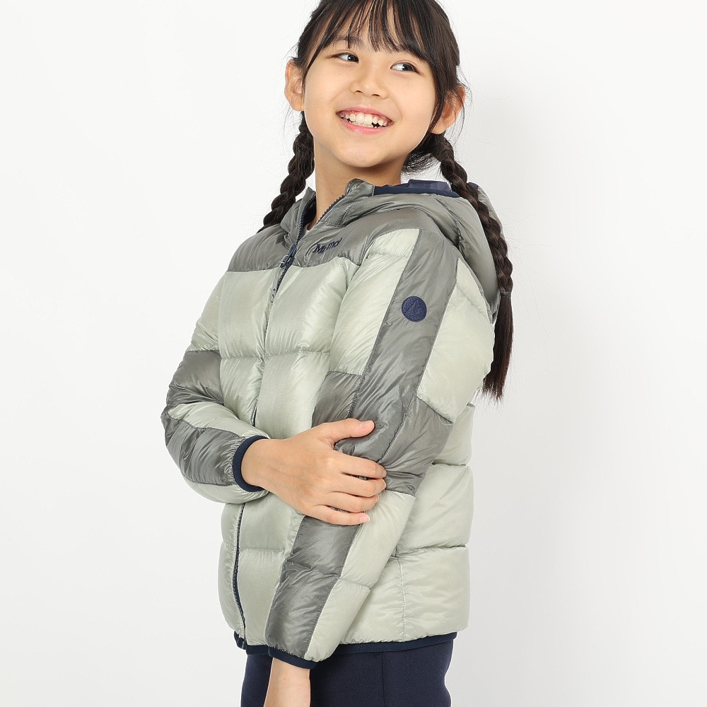 マーモット（Marmot）（キッズ）キッズ 750フィルパワープライムダウンフーディー TSAKD102-LGRAY
