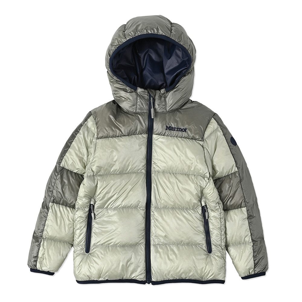 マーモット（Marmot）（キッズ）キッズ 750フィルパワープライムダウンフーディー TSAKD102-LGRAY