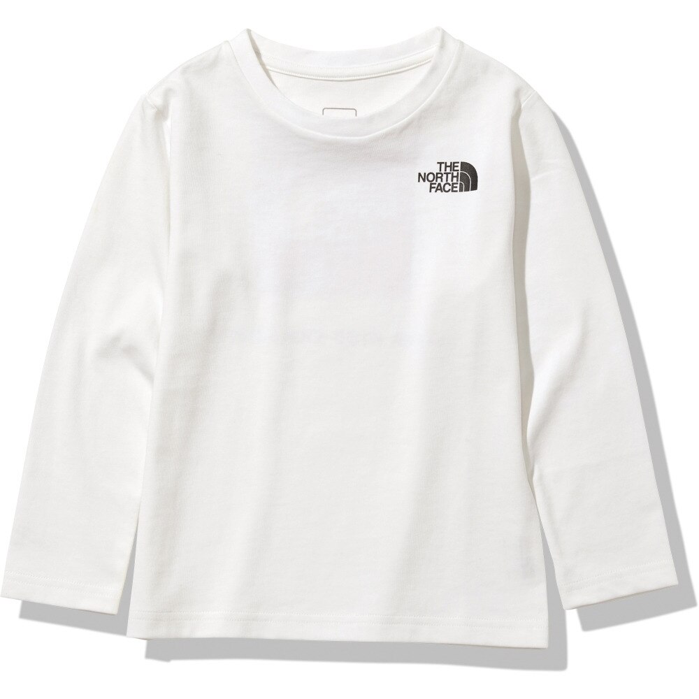  スクエアロゴ 長袖Tシャツ NTJ82020 W