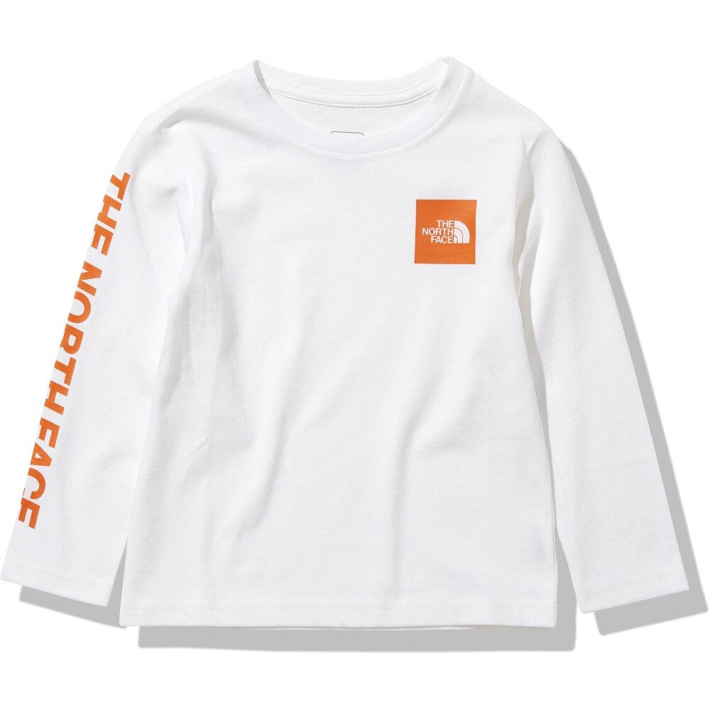  スモールスクエアロゴ 長袖Tシャツ NTJ82021 W