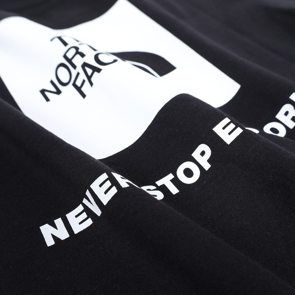 ザ・ノース・フェイス（THE NORTH FACE）（キッズ）半袖 Tシャツ ショートスリーブバックスクエアロゴティー NTJ32333 K ブラック トップス バックロゴ 綿100