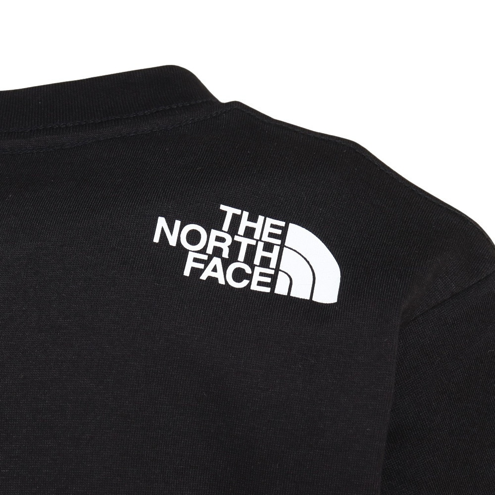 ノースフェイス（THE NORTH FACE）（キッズ）半袖 Tシャツ ショートスリーブカモロゴTシャツ NTJ32359 K ブラック トップス UVカット クルーネック