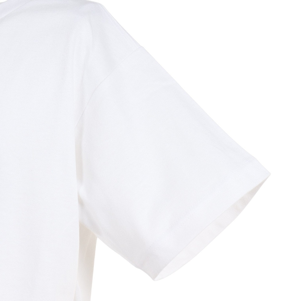 ザ・ノース・フェイス（THE NORTH FACE）（キッズ）半袖 Tシャツ ショートスリーブ カモロゴTシャツ NTJ32359 W ホワイト トップス UVカット クルーネック