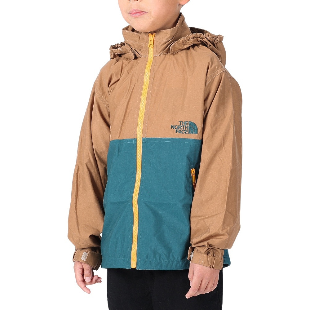 ノースフェイス（THE NORTH FACE）（キッズ）ジュニア ジャケット アウター コンパクトジャケット NPJ72310 UA ブラウン×グリーン