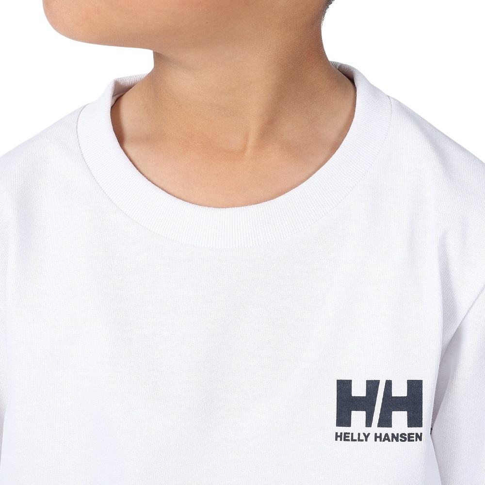 ヘリーハンセン（HELLY HANSEN）（キッズ）ジュニア 長袖Tシャツ ロンT レターTシャツ HJ32365 CW ホワイト
