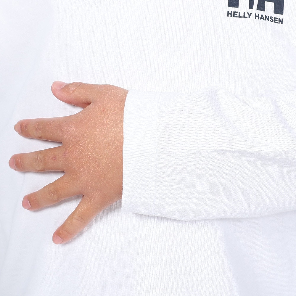 ヘリーハンセン（HELLY HANSEN）（キッズ）ジュニア 長袖Tシャツ ロンT レターTシャツ HJ32365 CW ホワイト