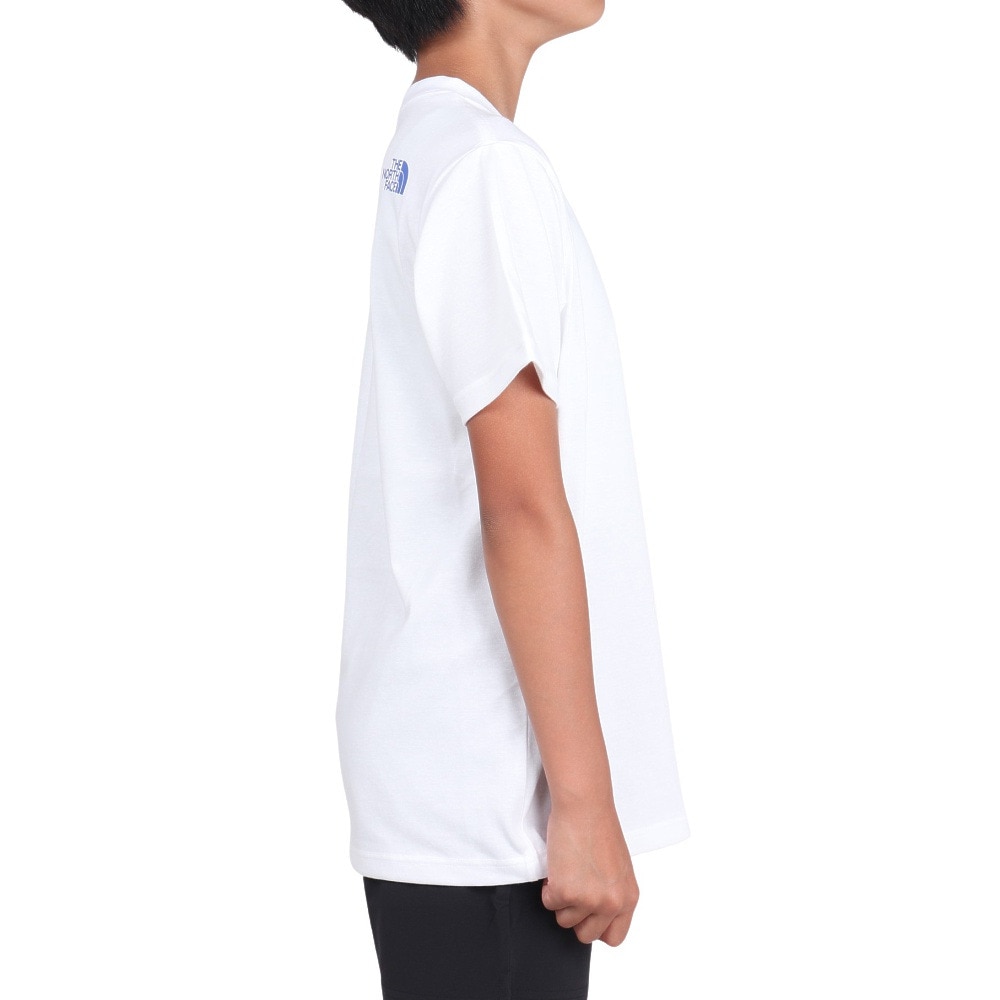 ノースフェイス（THE NORTH FACE）（キッズ）ジュニア スモールスクエアロゴ 半袖Tシャツ NTJ32358 WE