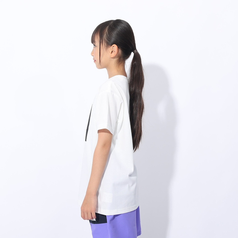 ザ・ノース・フェイス（THE NORTH FACE）（キッズ）半袖Tシャツ ショートスリーブ カラード スクエアロゴ Tシャツ NTJ32361 WK