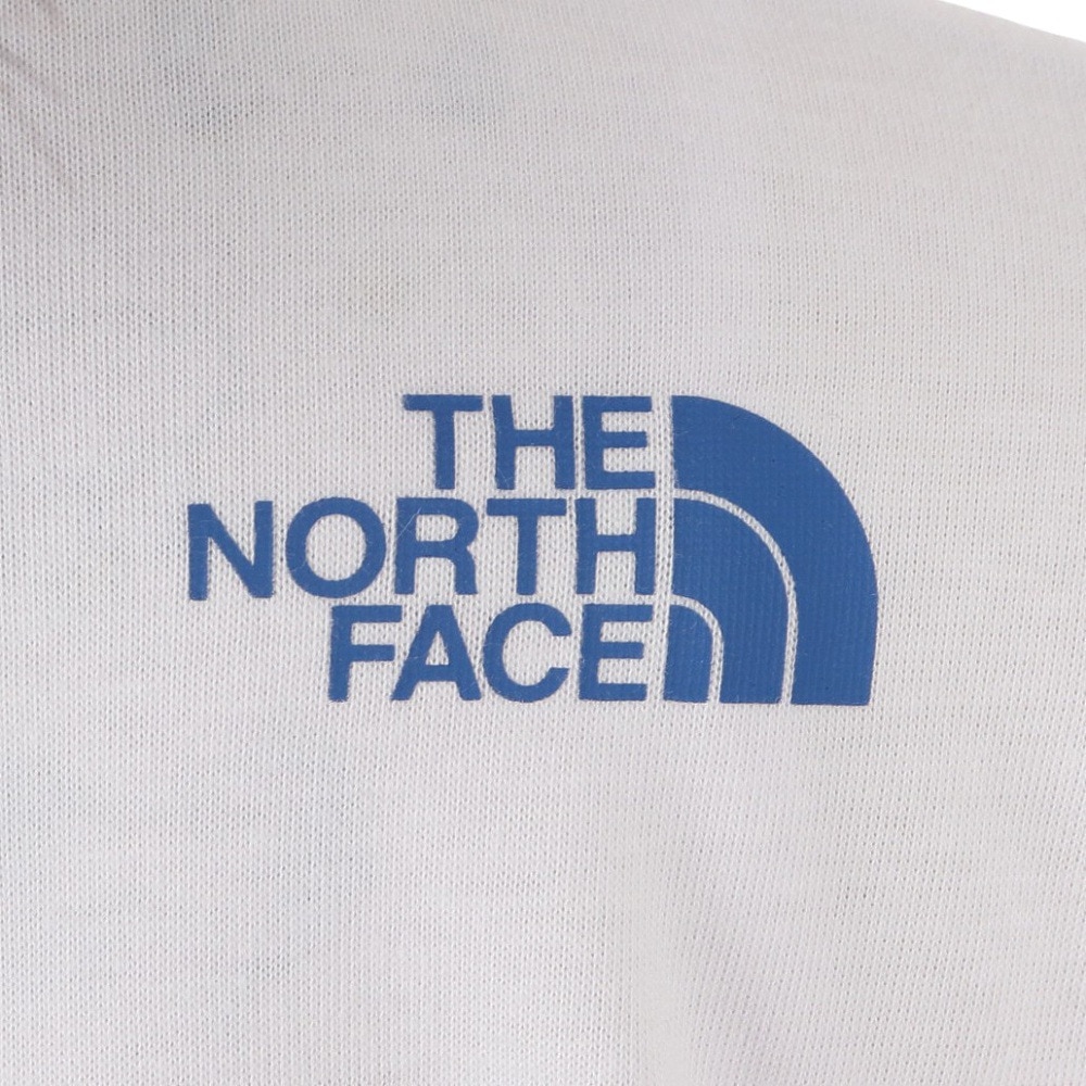 ザ・ノース・フェイス（THE NORTH FACE）（キッズ）ジュニア 長袖 Tシャツ ロンT スモールスクエアロゴ Tシャツ NTJ32357 WT ホワイト UVカット 速乾