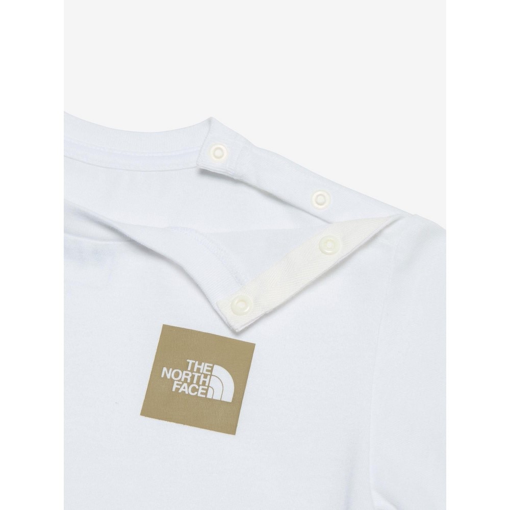 ザ・ノース・フェイス（THE NORTH FACE）（キッズ）ベビー ロングスリーブ スモールスクエアロゴ Tシャツ NTB32357 WH