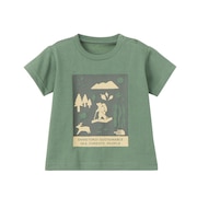 (キッズ)ベビー ショートスリーブ シレトコトコ Tシャツ NTB32534ST DG