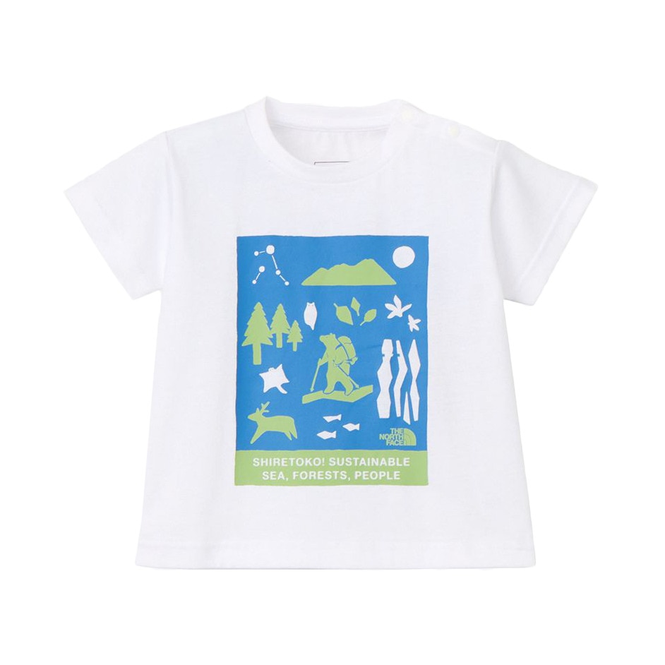 ザ・ノース・フェイス（THE NORTH FACE）（キッズ）ベビー ショートスリーブ シレトコトコ Tシャツ NTB32534ST W