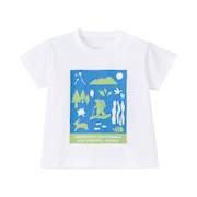 (キッズ)ベビー ショートスリーブ シレトコトコ Tシャツ NTB32534ST W