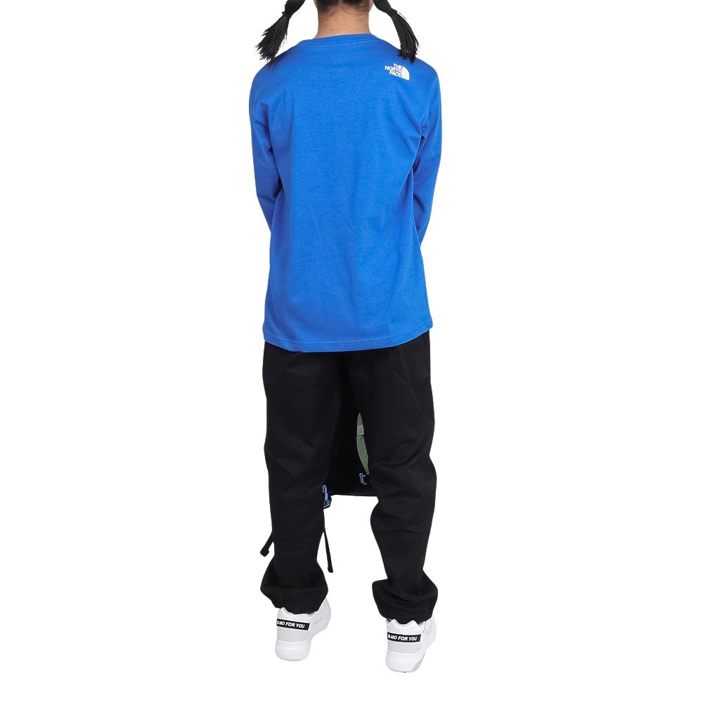 ザ・ノース・フェイス（THE NORTH FACE）（キッズ）ロングスリーブ スモールスクエアロゴ 長袖Tシャツ NTJ32357 HB