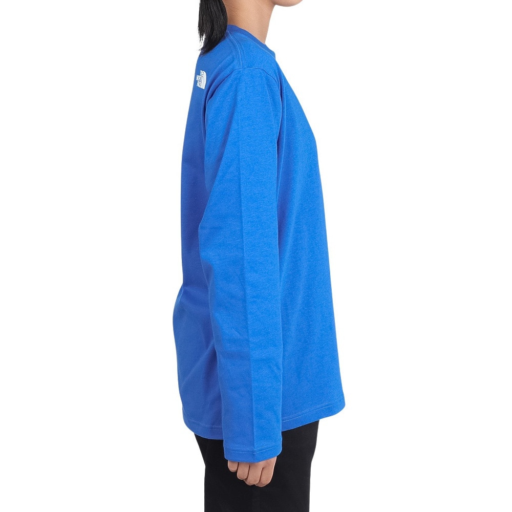ザ・ノース・フェイス（THE NORTH FACE）（キッズ）ロングスリーブ スモールスクエアロゴ 長袖Tシャツ NTJ32357 HB