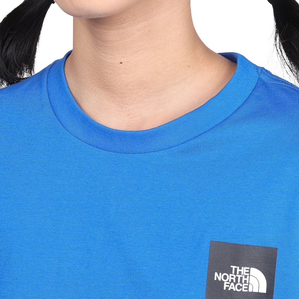 ザ・ノース・フェイス（THE NORTH FACE）（キッズ）ロングスリーブ スモールスクエアロゴ 長袖Tシャツ NTJ32357 HB