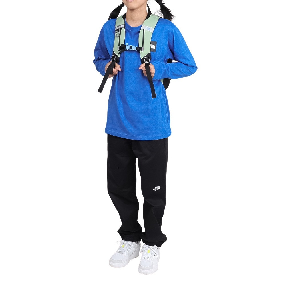 ザ・ノース・フェイス（THE NORTH FACE）（キッズ）ロングスリーブ スモールスクエアロゴ 長袖Tシャツ NTJ32357 HB