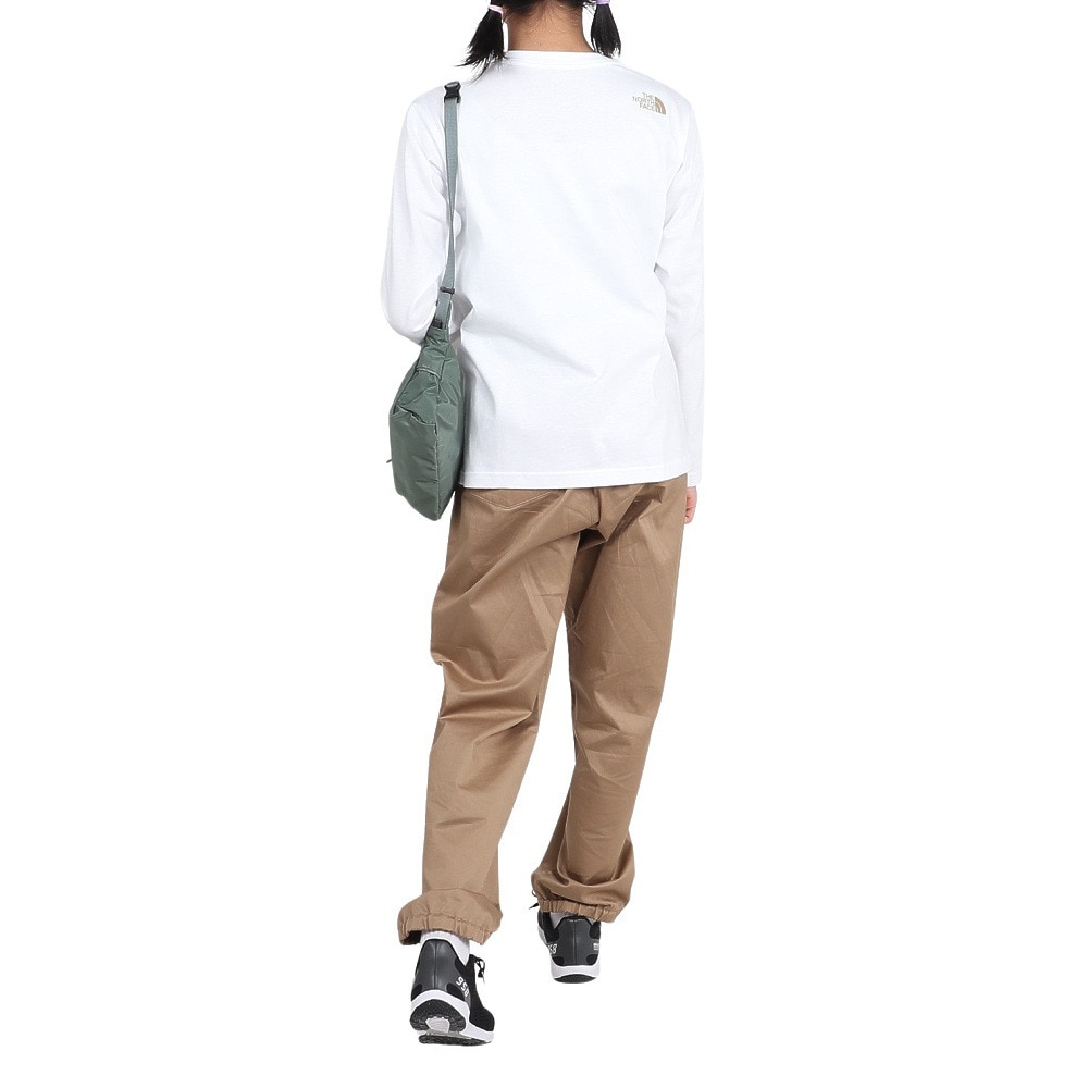 ザ・ノース・フェイス（THE NORTH FACE）（キッズ）ロングスリーブ スモールスクエアロゴ 長袖Tシャツ NTJ32357 WH