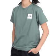 (キッズ)ショートスリーブ スモールスクエアロゴ 半袖Tシャツ NTJ32358 DG