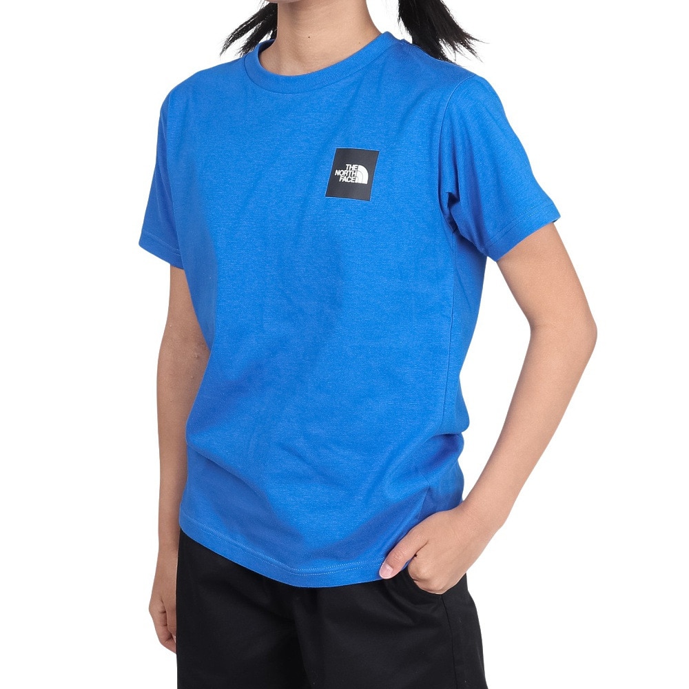 ザ・ノース・フェイス（THE NORTH FACE）（キッズ）ショートスリーブ スモールスクエアロゴ 半袖Tシャツ NTJ32358 HB