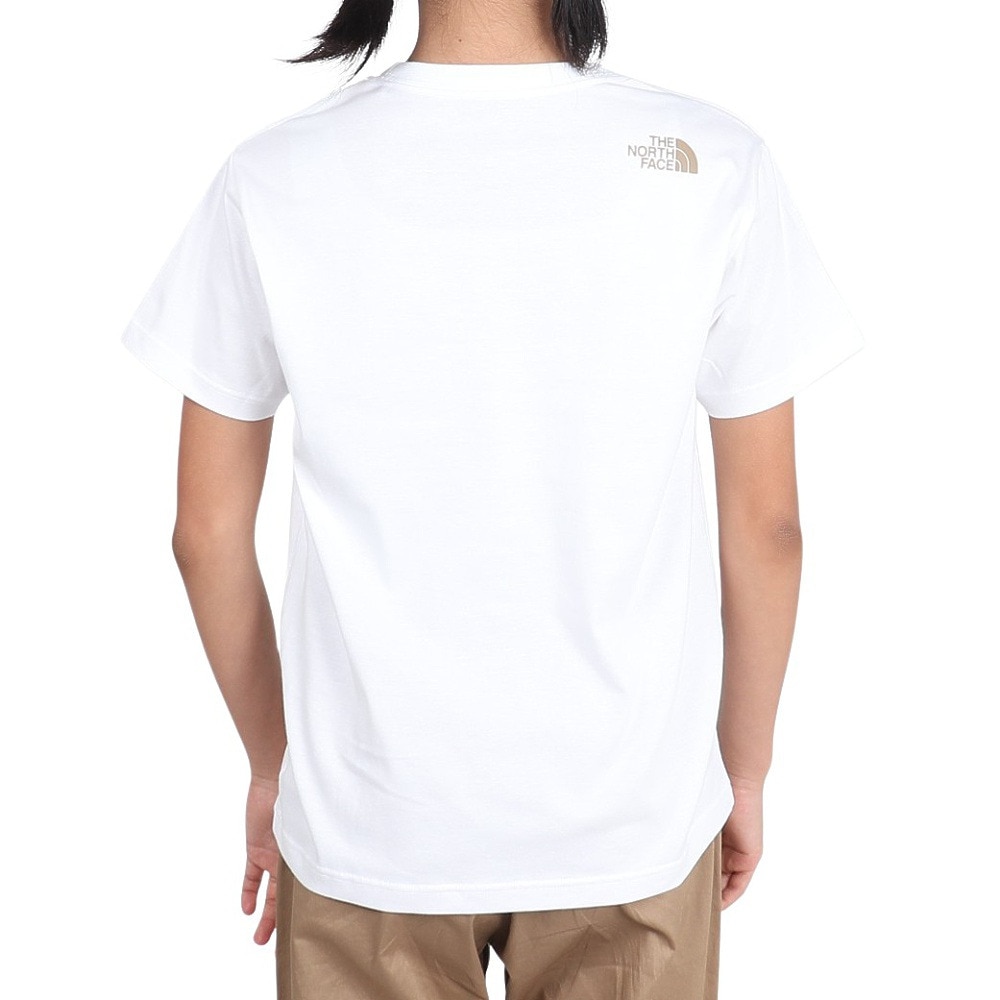 ザ・ノース・フェイス（THE NORTH FACE）（キッズ）ショートスリーブ スモールスクエアロゴ 半袖Tシャツ NTJ32358 WH