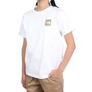 (キッズ)ショートスリーブ スモールスクエアロゴ 半袖Tシャツ NTJ32358 WH