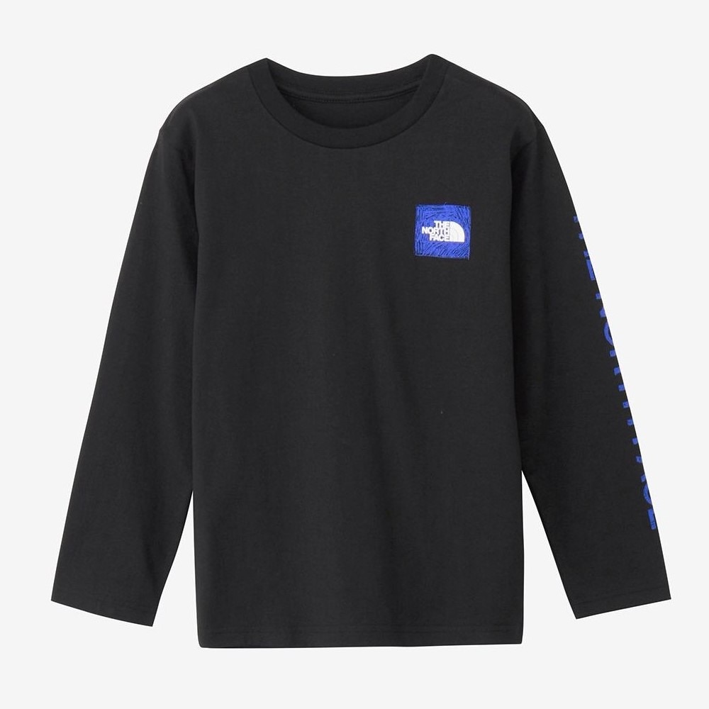 ザ・ノース・フェイス（THE NORTH FACE）（キッズ）ジュニア ロングスリーブ スリーブグラフィック 長袖Tシャツ NTJ32537 K