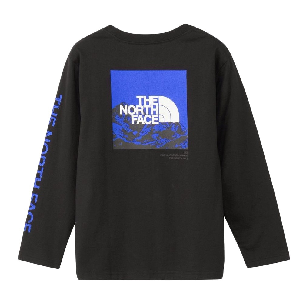ザ・ノース・フェイス（THE NORTH FACE）（キッズ）ジュニア ロングスリーブ スリーブグラフィック 長袖Tシャツ NTJ32537 K