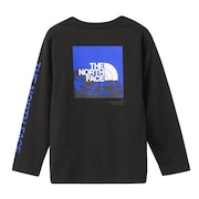 (キッズ)ジュニア ロングスリーブ スリーブグラフィック 長袖Tシャツ NTJ32537 K