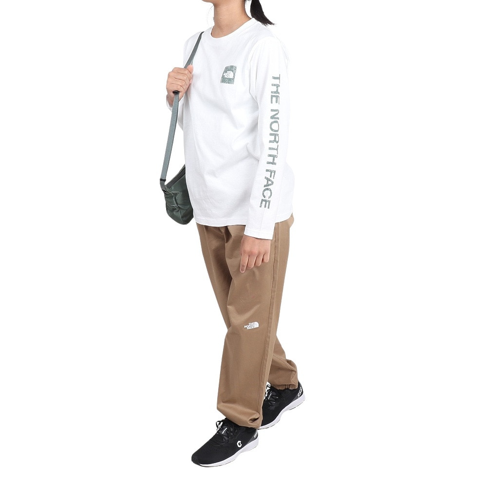 ザ・ノース・フェイス（THE NORTH FACE）（キッズ）ジュニア ロングスリーブ スリーブグラフィック 長袖Tシャツ NTJ32537 W