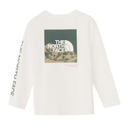 (キッズ)ジュニア ロングスリーブ スリーブグラフィック 長袖Tシャツ NTJ32537 W