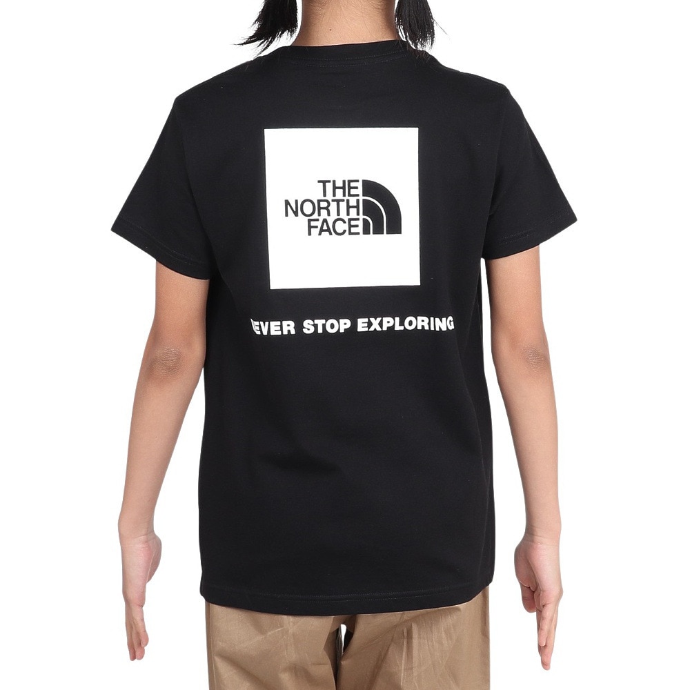 ザ・ノース・フェイス（THE NORTH FACE）（キッズ）ジュニア ショートスリーブ バックスクエアロゴ 半袖Tシャツ NTJ32538 K