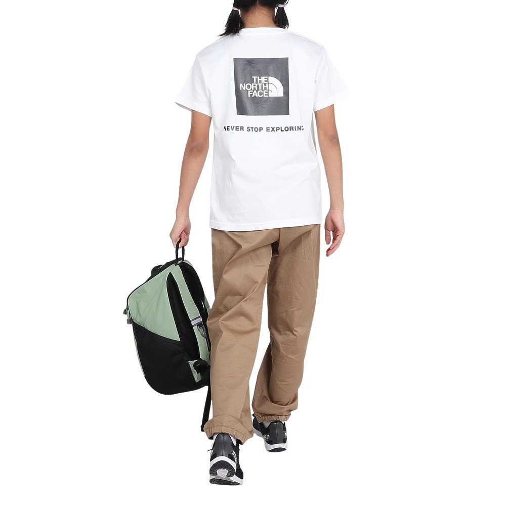 ザ・ノース・フェイス（THE NORTH FACE）（キッズ）ジュニア ショートスリーブ バックスクエアロゴ 半袖Tシャツ NTJ32538 W