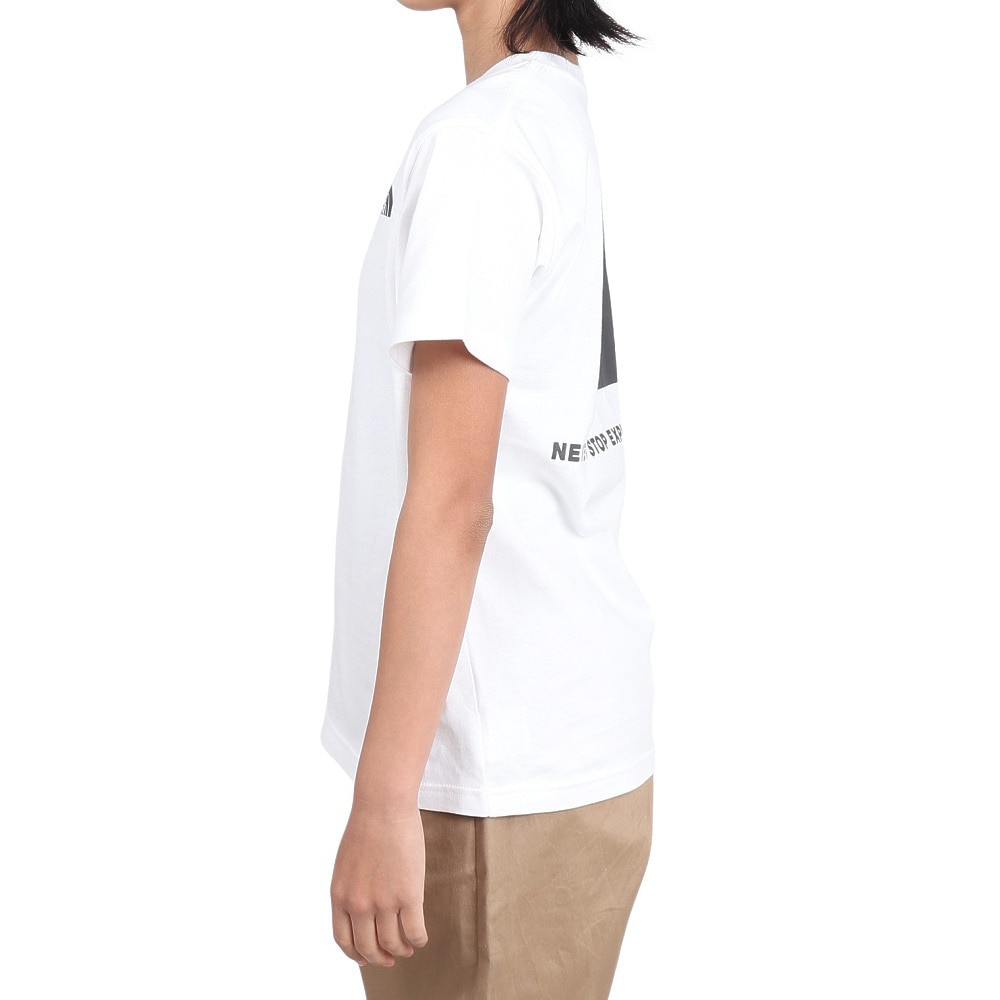 ザ・ノース・フェイス（THE NORTH FACE）（キッズ）ジュニア ショートスリーブ バックスクエアロゴ 半袖Tシャツ NTJ32538 W