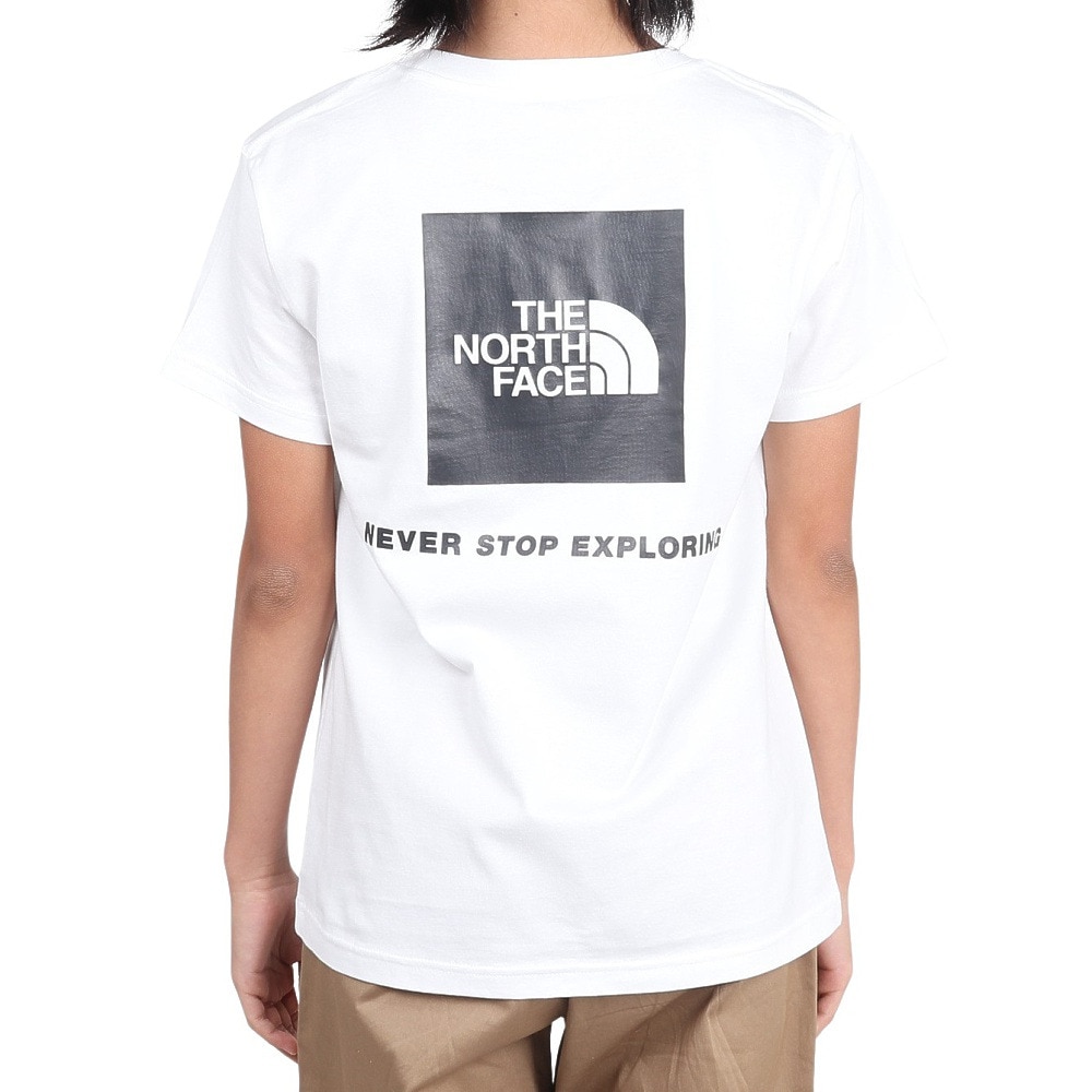 ザ・ノース・フェイス（THE NORTH FACE）（キッズ）ジュニア ショートスリーブ バックスクエアロゴ 半袖Tシャツ NTJ32538 W