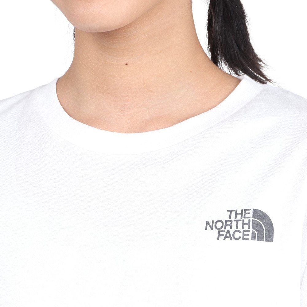 ザ・ノース・フェイス（THE NORTH FACE）（キッズ）ジュニア ショートスリーブ バックスクエアロゴ 半袖Tシャツ NTJ32538 W