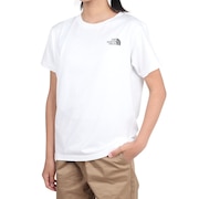 (キッズ)ジュニア ショートスリーブ バックスクエアロゴ 半袖Tシャツ NTJ32538 W