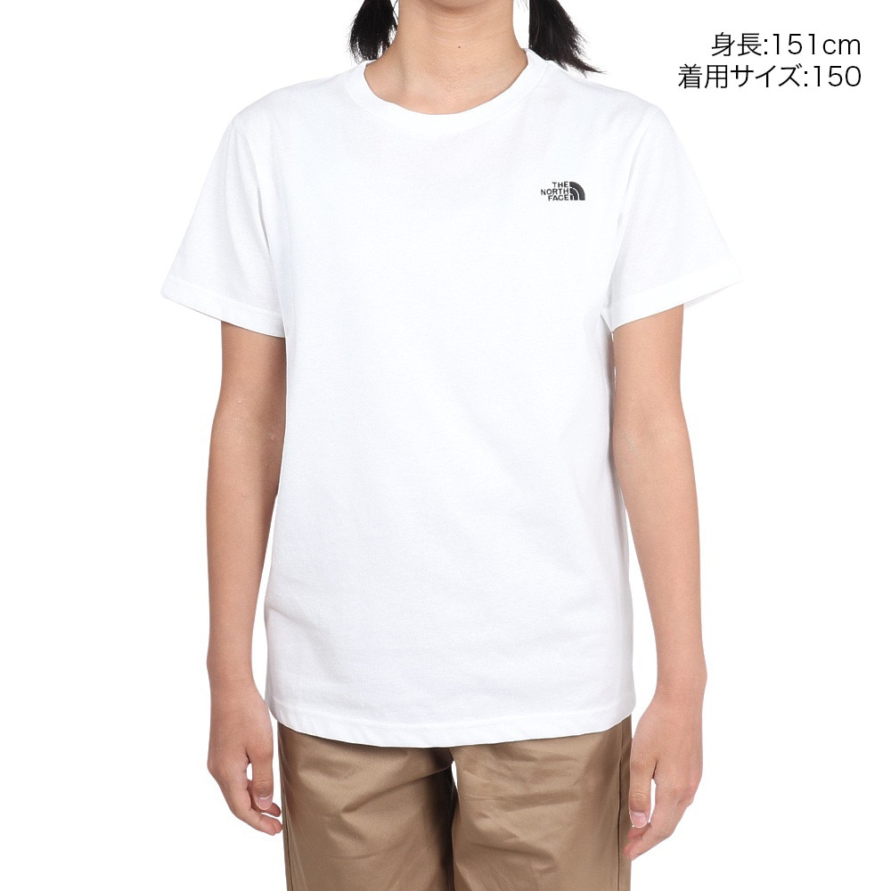 ザ・ノース・フェイス（THE NORTH FACE）（キッズ）ショートスリーブ ヌプシ半袖Tシャツ NTJ32540 W