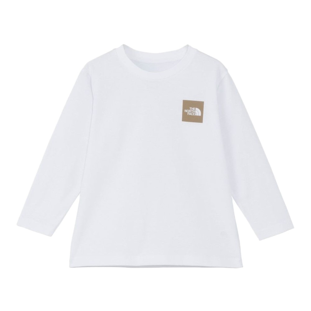 ザ・ノース・フェイス（THE NORTH FACE）（キッズ）トドラー ロングスリーブ スモールスクエアロゴ 長袖Tシャツ NTT32531 WH