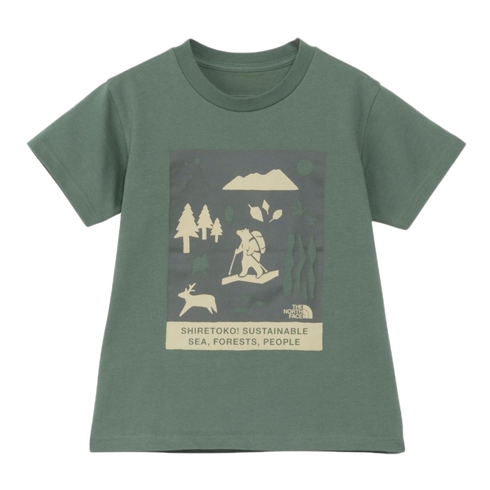 ザ・ノース・フェイス（THE NORTH FACE）（キッズ）トドラー ショートスリーブ シレトコトコ 半袖Tシャツ NTT32534ST DG