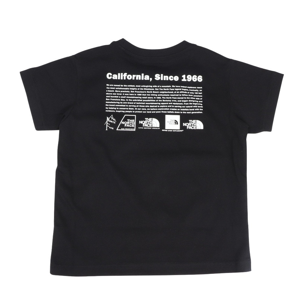 ザ・ノース・フェイス（THE NORTH FACE）（キッズ）ジュニア 半袖 ヒストリカルロゴTシャツ NTT32556 K