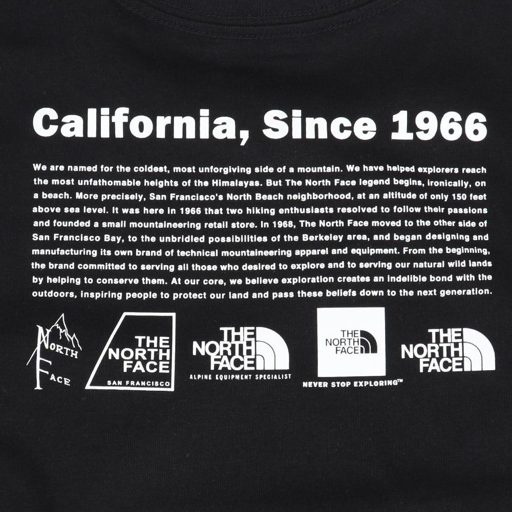 ザ・ノース・フェイス（THE NORTH FACE）（キッズ）ジュニア 半袖 ヒストリカルロゴTシャツ NTT32556 K