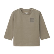 (キッズ)ベビー ロングスリーブスモールスクエアロゴTシャツ NTB32357 MR