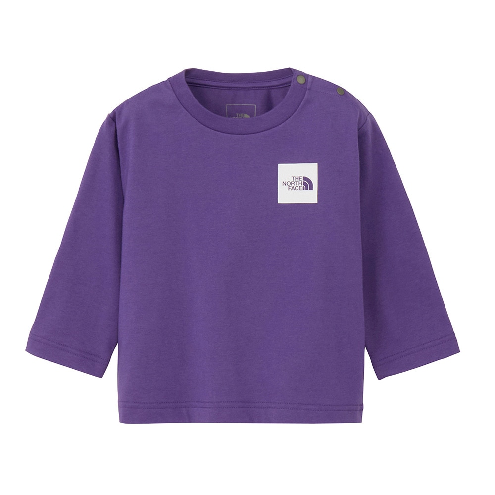 ザ・ノース・フェイス（THE NORTH FACE）（キッズ）ベビー ロングスリーブスモールスクエアロゴTシャツ NTB32357 TP